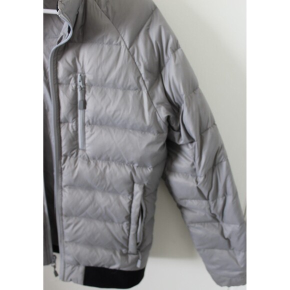 Peter Manning Size 3 New York Grey Duck Down Puffer Jacket zip pockets - Picture 3 of 13